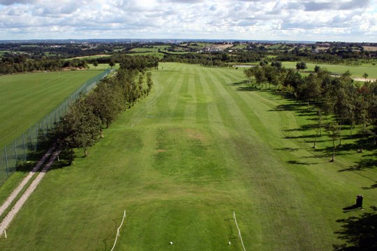 The first tee from above