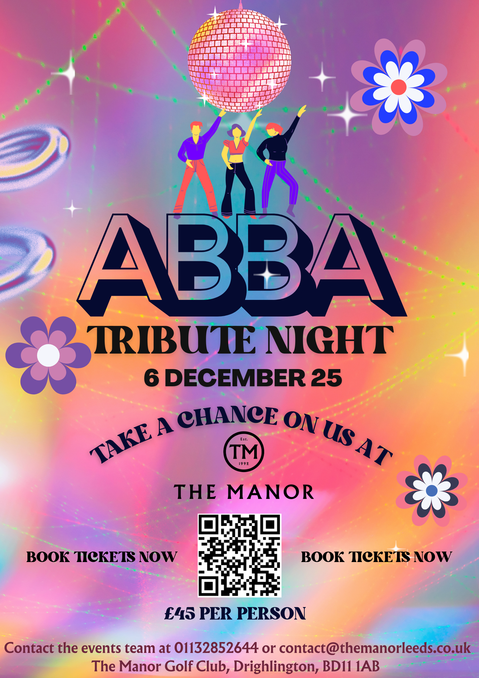 Banner for ABBA at The Manor 