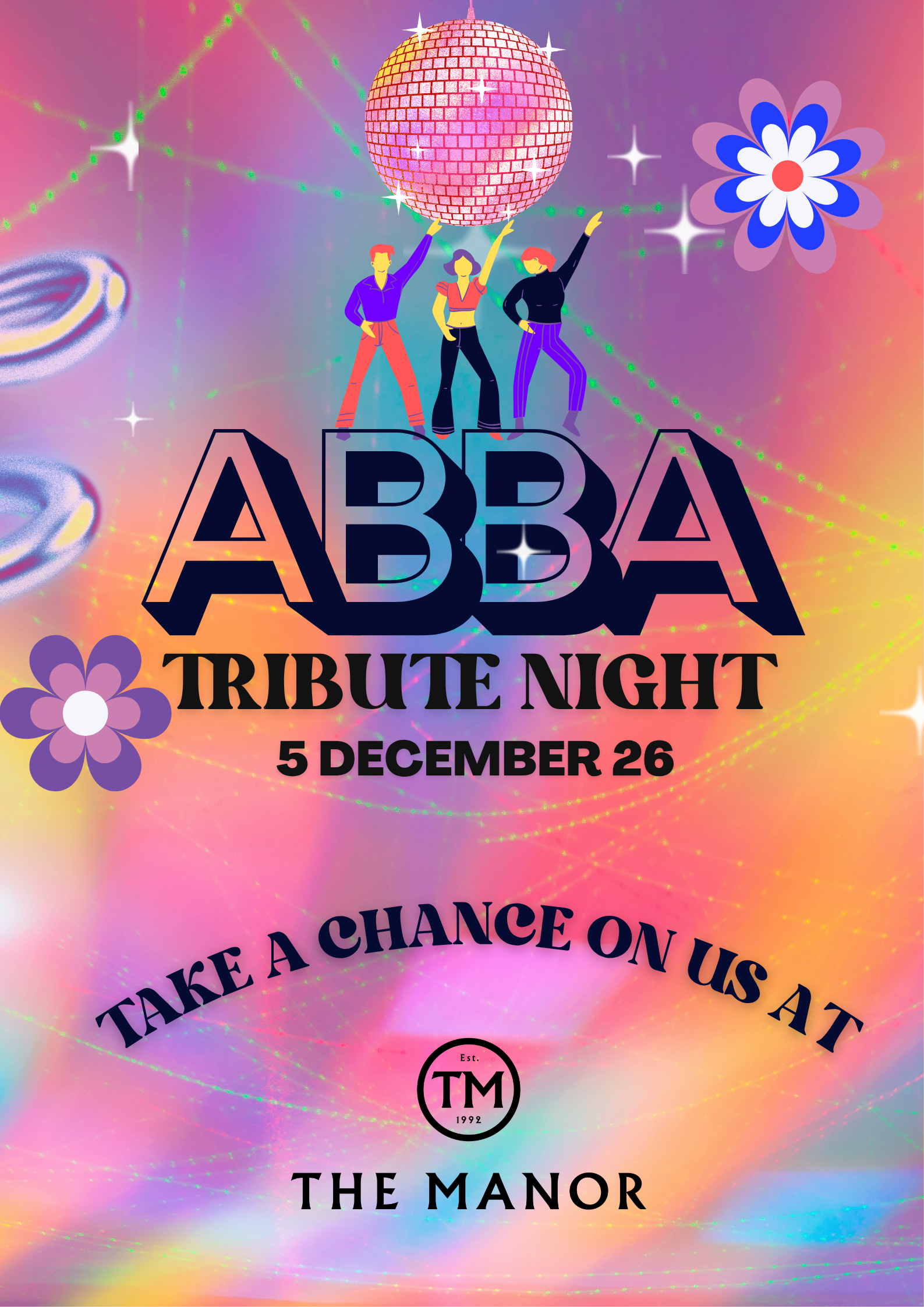 Banner for ABBA at The Manor 