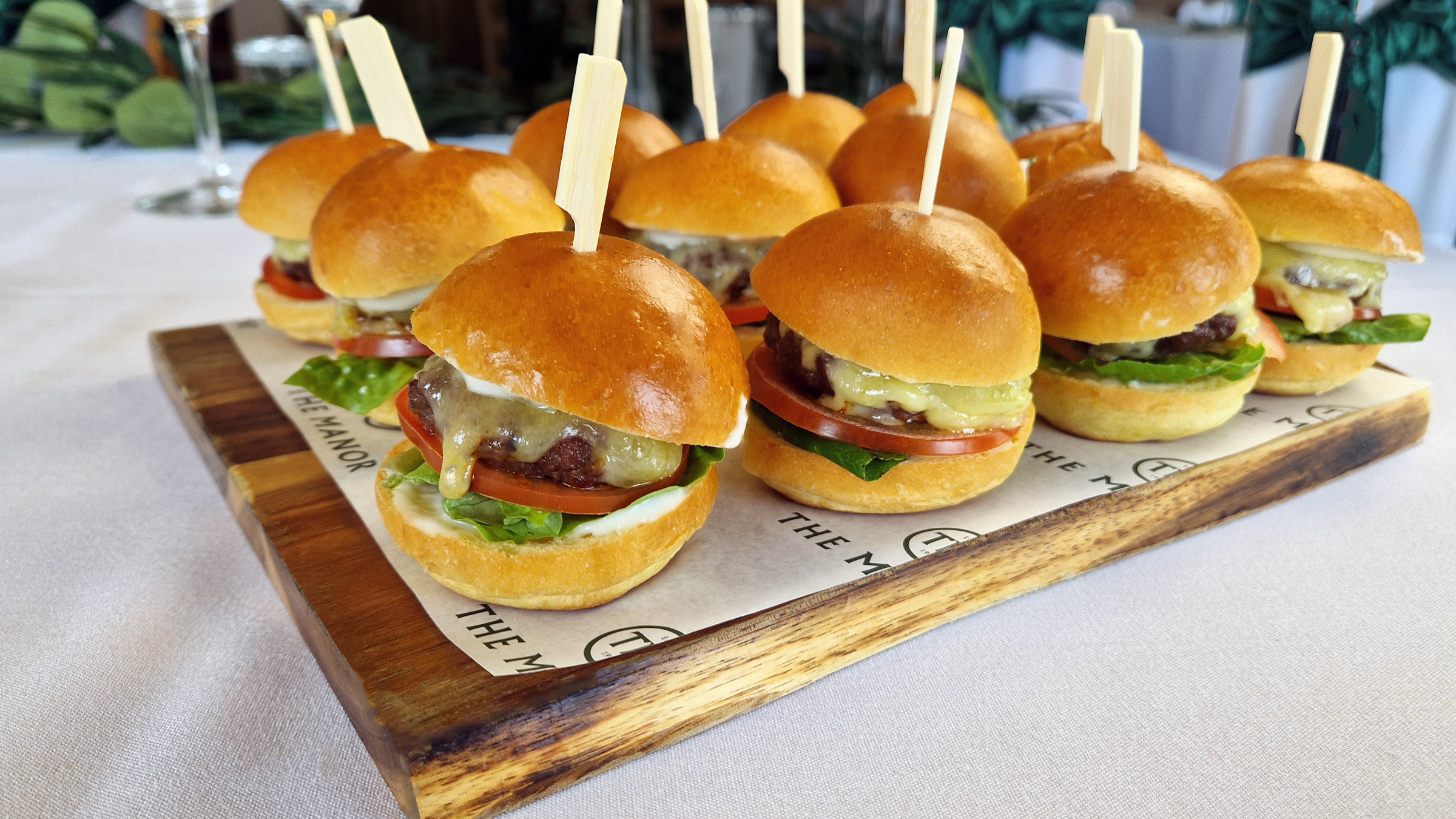 Slider on a serving board.