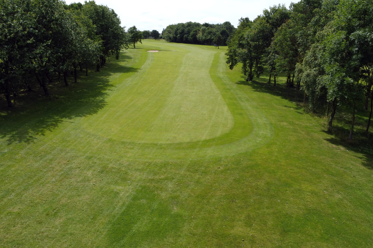 View down 17th fairway
